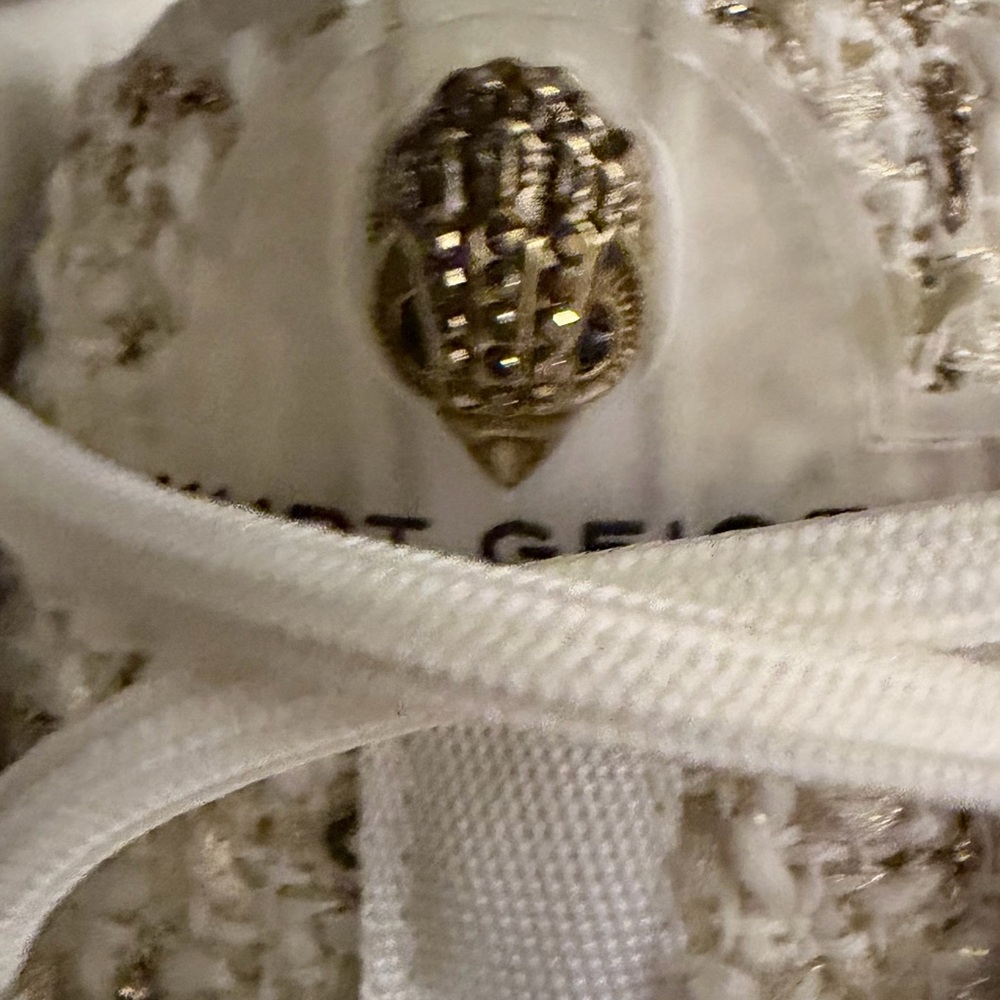 Kurt Geiger White and Gold Sneakers - Picture 3 of 11